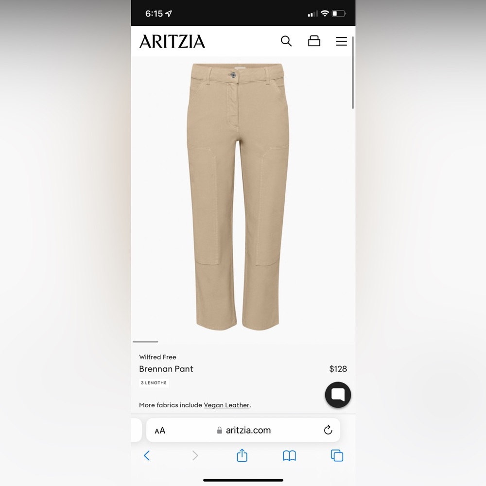 wilfred free cargo pants